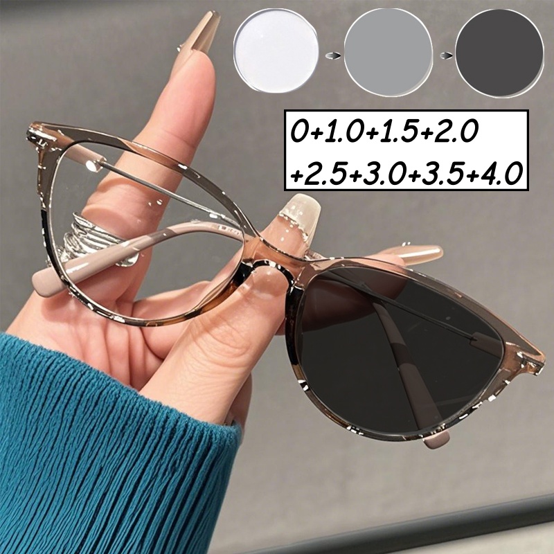 キャットアイ調光老眼鏡 男女兼用 おしゃれ ブルーライトカッ - Sunglasses Cat Eye のレビューと価格