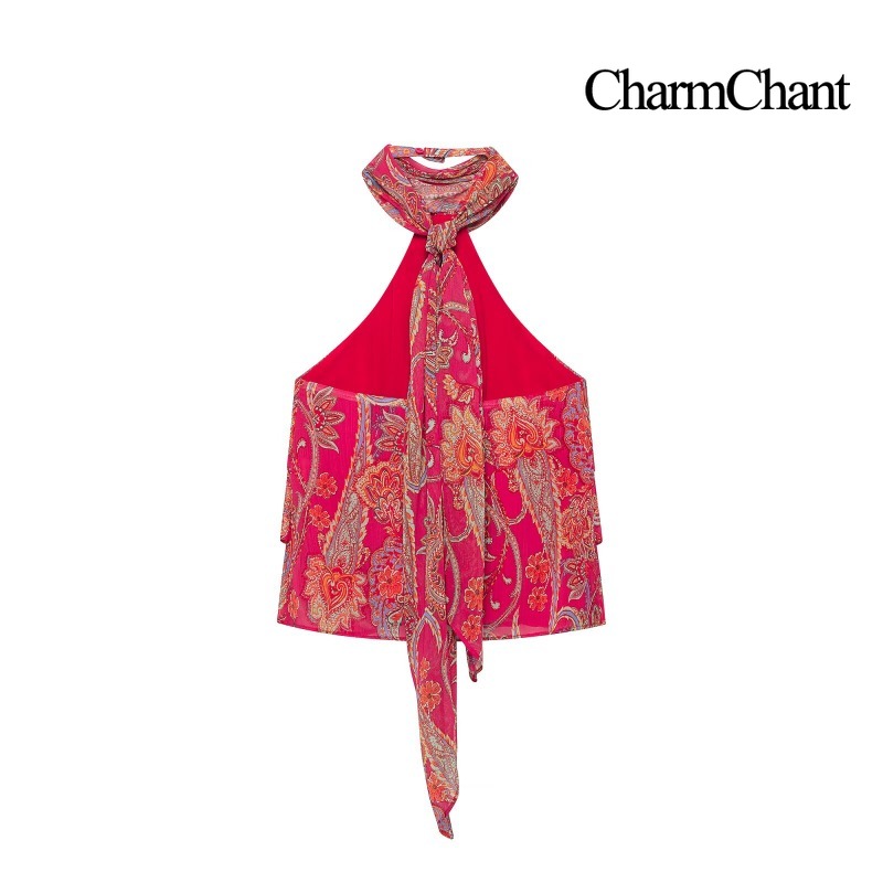 CHARMCHANT レディース ペイズリープリント ホルタ - Midi Skirt Floral のレビューと価格