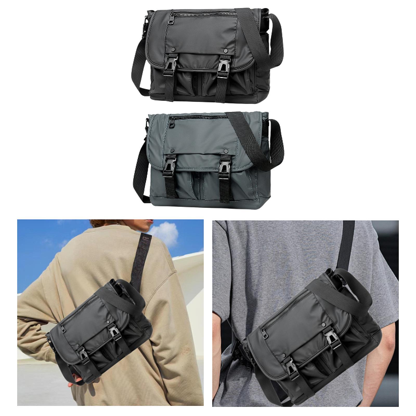 メッセンジャーバッグ 多層ポケット ナイロン製 軽量 トレン - Tote Bag Beach のレビューと価格